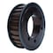 B&B Manufacturing QD84H100, Timing Pulley, Cast Iron, Black Oxide,  QD84H100 - alternate 2